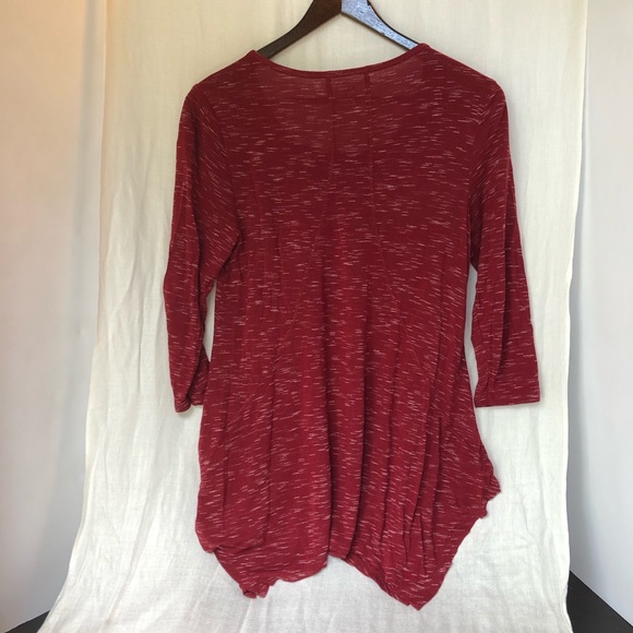 3/$15 Style & Co. Long Sleeved Red Top Size M - Picture 4 of 5